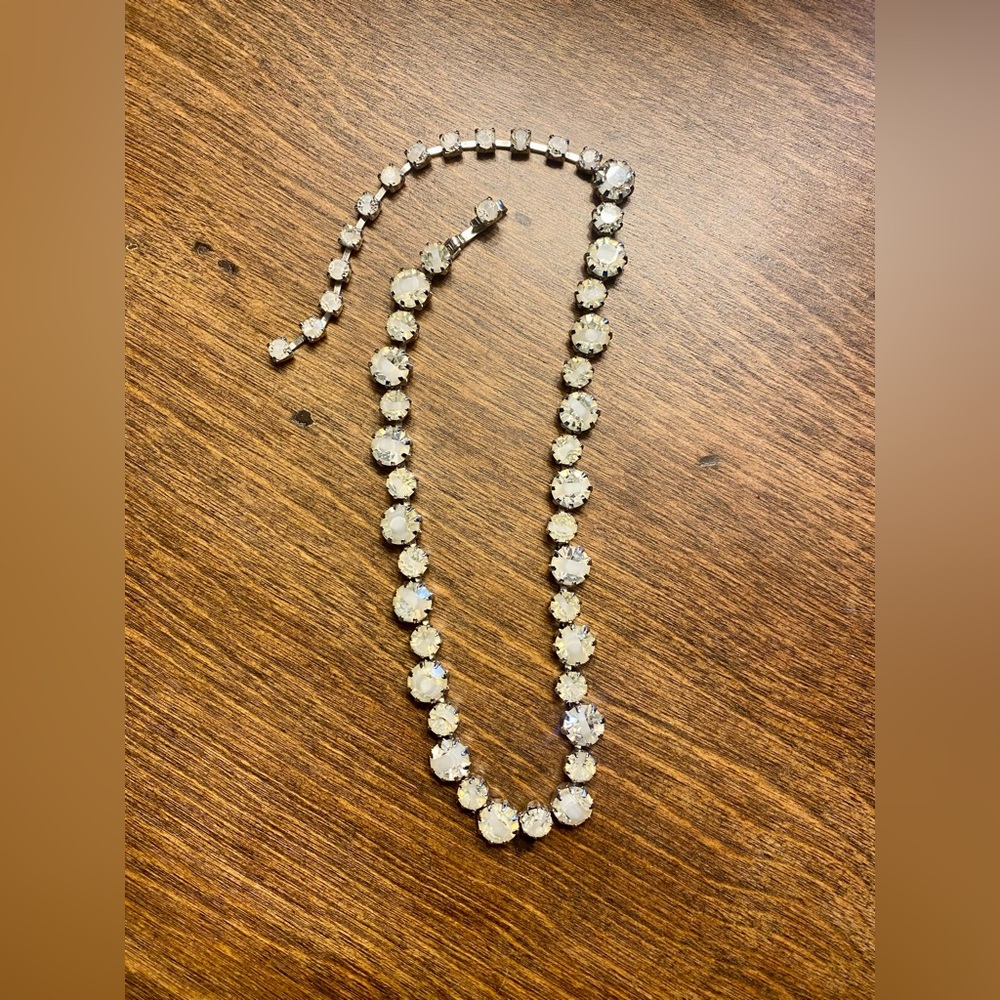 Signed Fenichel Collar Rhinestone Necklace